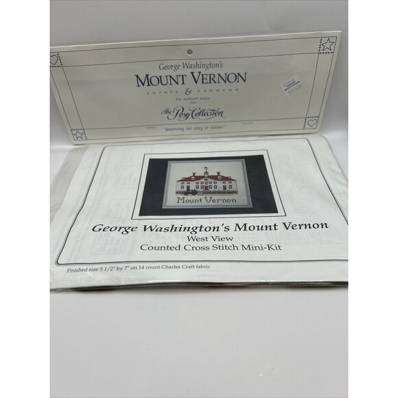 NEW George Washington’s Mount Vernon Counted Cross Stitch Mini Kit #PC-112 - Picture 1 of 5